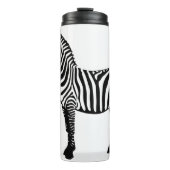 Monochromatischer Zebra-Minimalismus Thermosbecher (Vorderseite)