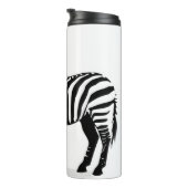 Monochromatischer Zebra-Minimalismus Thermosbecher (Nach rechts gedreht)