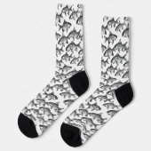 Monochromatisches Fischmuster Socken (Linkes Detail)