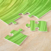 Monochromatisches Grün-Spiral-Fraktal Puzzle (Seite)