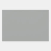 Monochromatisches Imitat Blau Grau Design Geschenkpapier Set (Vorderseite 2)