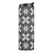 Monochromatisches Kaleidoskop-Thermal-Tumbler Thermosbecher (Nach links gedreht)