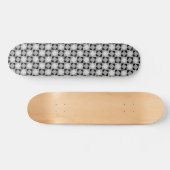 Monochromatisches, modernes, überprüftes geometris skateboard (Horizontal)