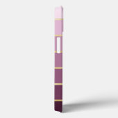 Monochromatisches Rosa mit Gold-Personalisierung-F Case-Mate iPhone Hülle (Rückseite / Rechts)