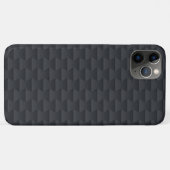 Monochromatisches schwarz-dunkelgrau geometrisches Case-Mate iPhone hülle (Rückseite (Horizontal))