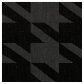 Monochromatisches Schwarz-Grau-Hahnentrittmuster-D Stoff (Nahaufnahme)