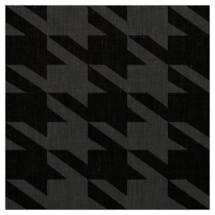 Monochromatisches Schwarz-Grau-Hahnentrittmuster-D Stoff