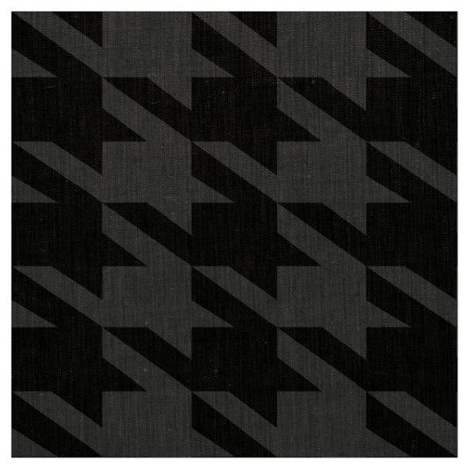 Monochromatisches Schwarz-Grau-Hahnentrittmuster-D Stoff (Muster)