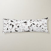 Monochromatisches Terrazzo-Muster Seitenschläferkissen (Rückseite)