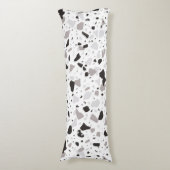 Monochromatisches Terrazzo-Muster Seitenschläferkissen (Vorderseite Vertikal)