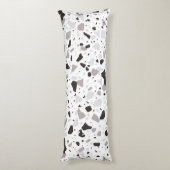 Monochromatisches Terrazzo-Muster Seitenschläferkissen (Rückseite (Vertikal))