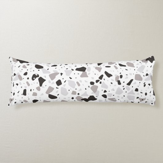 Monochromatisches Terrazzo-Muster Seitenschläferkissen (Vorderseite)