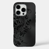 Monochromatisches Theme Metallic Black & Black Swi Case-Mate iPhone Hülle (Rückseite)