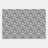 Monochromatisches Wrapping Paper Flat Sheet Set 3 Geschenkpapier Set (Vorderseite 3)
