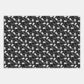 Monochromatisches Wrapping Paper Flat Sheet Set 3 Geschenkpapier Set (Vorderseite)