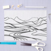 Monochromatisches Zen-Tranquility-Papierpapier Seidenpapier (Handwerk)