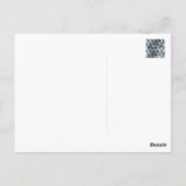 Monochrome 3D-Cube-Design Postkarte (Rückseite)
