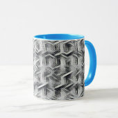 Monochrome abstract geometric pattern 1279 tasse (VorderseiteRechts)