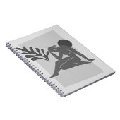 Monochrome Abstrakte Abbildung Notebook Notizblock (Rechte Seite)