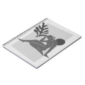 Monochrome Abstrakte Abbildung Notebook Notizblock (Linke Seite)