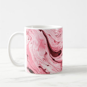 Monochrome Abstrakte Wasserpinsel, Red Futuristi Kaffeetasse