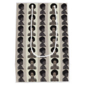 Monochrome Afrofuturist Queens Mittlere Geschenktüte (Rückseite)