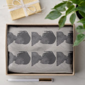 Monochrome Afrofuturist Queens Seidenpapier (Geschenk)