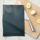 Monochrome Ahornleaf Nature Foto Geschirrtuch (Viertel Falte)