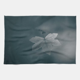 Monochrome Ahornleaf Nature Foto Geschirrtuch