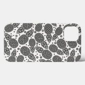 Monochrome Ananas Case-Mate iPhone Hülle (Rückseite (Horizontal))
