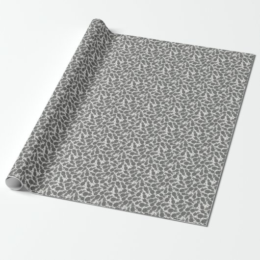 Monochrome Ananas Geschenkpapier (Ungerollt)