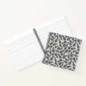 Monochrome Ananas Notizblock (Innenseite)
