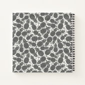 Monochrome Ananas Notizblock (Rückseite)