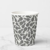 Monochrome Ananas Pappbecher (Vorderseite)
