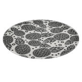 Monochrome Ananas Schneidebrett (Ecke)