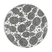 Monochrome Ananas Schneidebrett (Vorderseite)