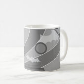 Monochrome Angst Kaffeetasse (VorderseiteRechts)