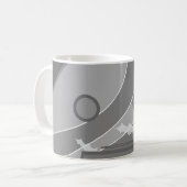Monochrome Angst Kaffeetasse (Vorderseite Links)