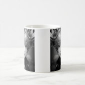 Monochrome Anime Girl Kaffeetasse (Mittel)