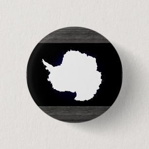Monochrome Antarktika-Flagge Button