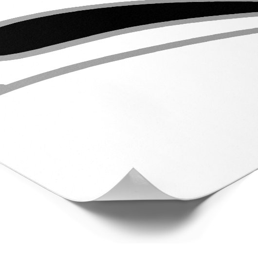 Monochrome Art Deco Design. Poster (Ecke)