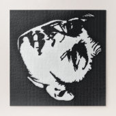 Monochrome Ausdrücke: Fettformatiges Portrait Puzzle (Horizontal)