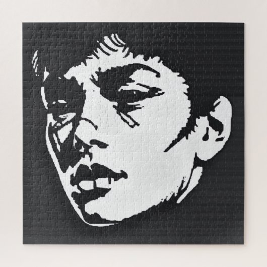 Monochrome Ausdrücke: Fettformatiges Portrait Puzzle (Vertikal)