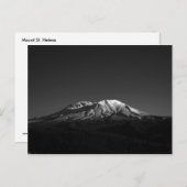 Monochrome Berg St. Helens als Ersatz für Postkart Postkarte (Vorne/Hinten)