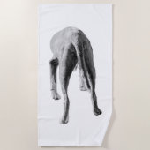 Monochrome Bewegung Strandtuch (Vorderseite)