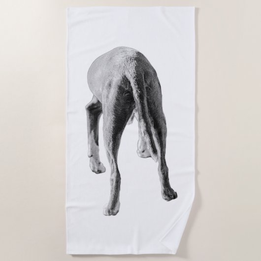 Monochrome Bewegung Strandtuch (Vorderseite)