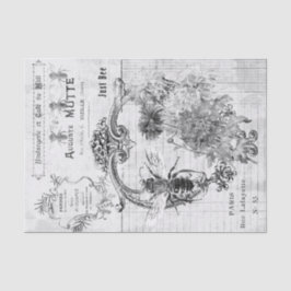 Monochrome Bienentyppografie Seidenpapier