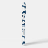 Monochrome Blaue Aquarellhai Case-Mate iPhone Hülle (Rückseite / Rechts)