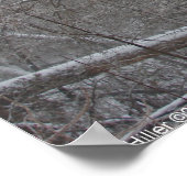 "Monochrome Blizzard" Schneesturm-Poster Poster (Ecke)
