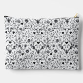 Monochrome-Bloom-Kosmetik Zubehörtasche (Rückseite)